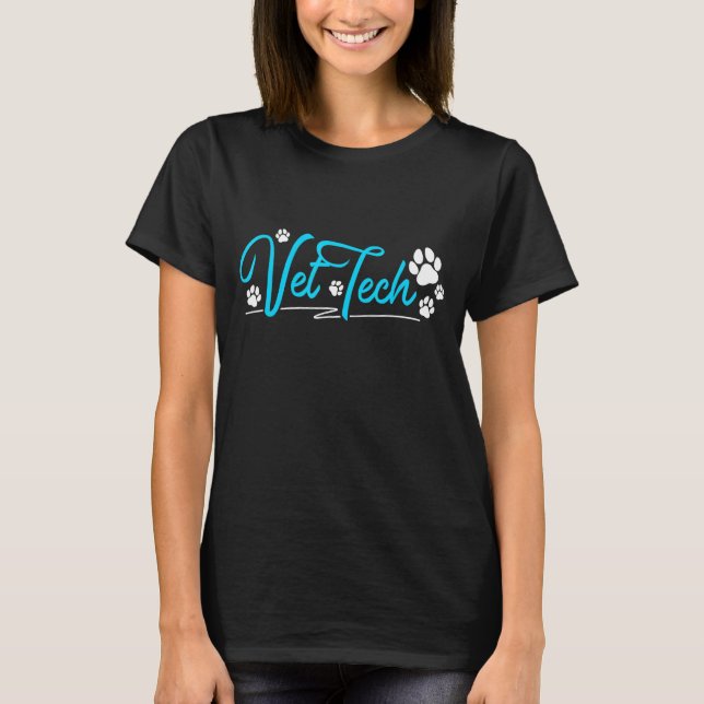 Camiseta Técnico Veterinário com Impressão Digital (Frente)