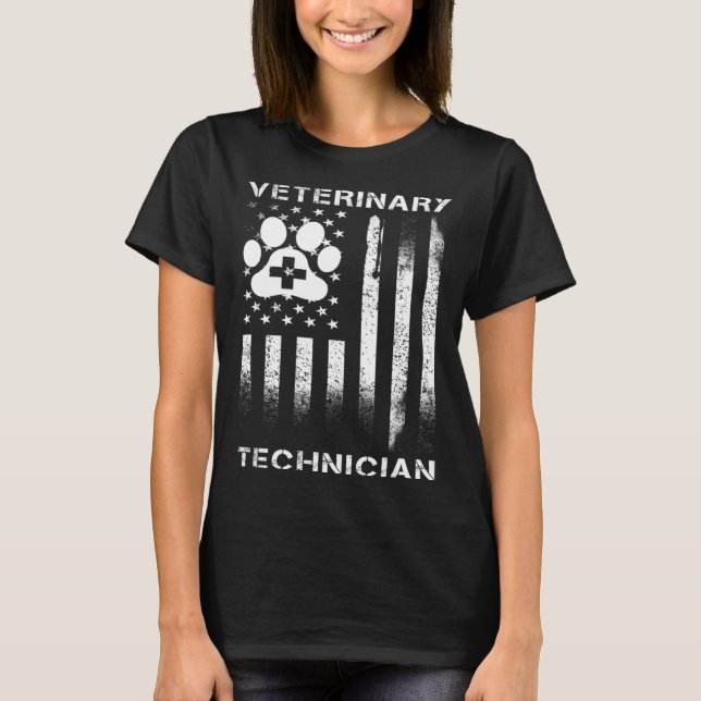 Camiseta Técnico veterinário do Vet Tech (Frente)