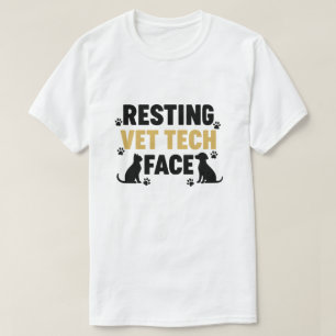 Camiseta Técnico Veterinário Fofo Amante de Animais Técnico