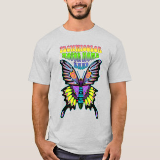 Camiseta Tecnicolor Motor Home Banda Psicodélica Borboleta