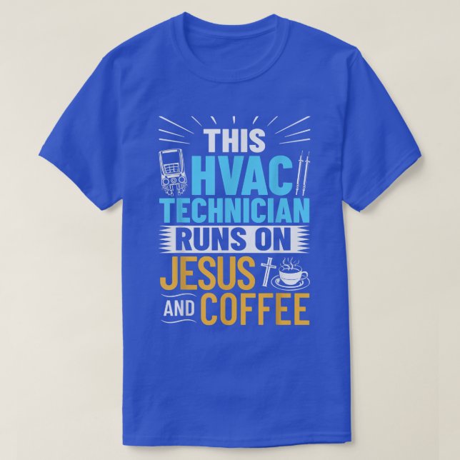 Camiseta Técnicos de HVAC Aquecendo Ar de Ventilação (Frente do Design)