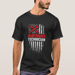 Camiseta Técnicos de Manutenção Bandeira Patriótica Orgulho