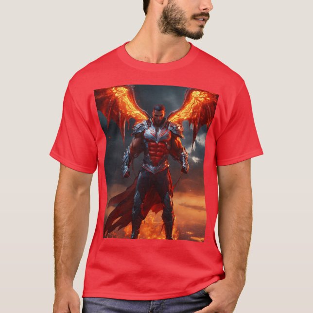 Camiseta Tecno-Diabo: Comandando o Campo de Batalha Digital (Frente)