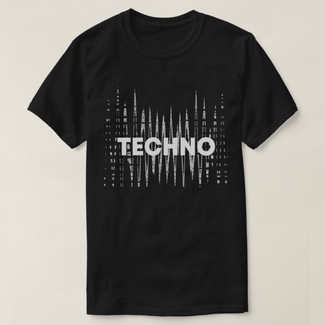 Camiseta Tecno distorcido (Frente do Design)