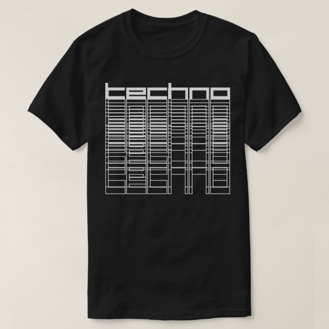 Camiseta tecno geométrico (Frente do Design)