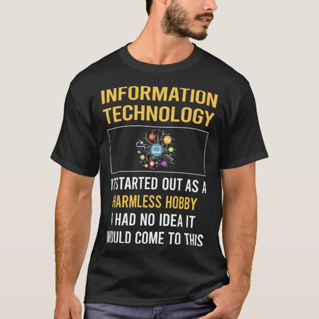 Camiseta Tecnologia da Informação de Hobby Inofensivo (Frente)