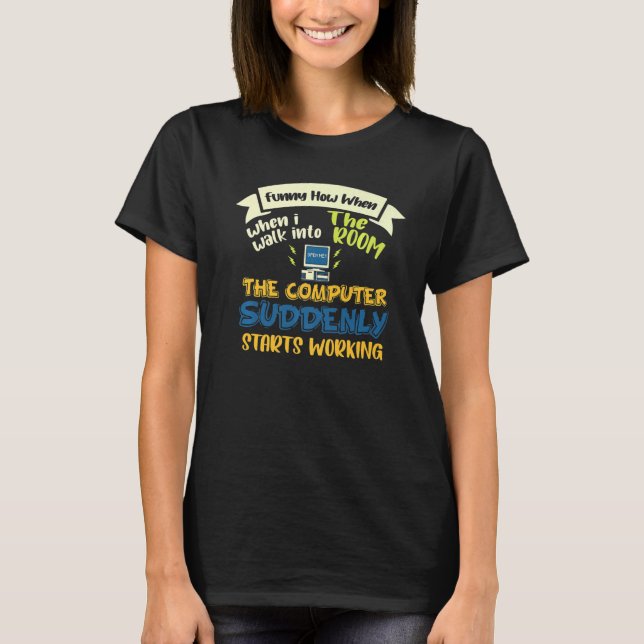Camiseta Tecnologia da informação Programador de computador (Frente)