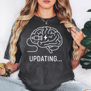 Camiseta Tecnologia de Carga USB de Atualização do Cérebro