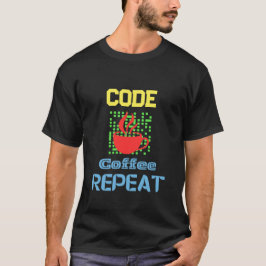 Camiseta tecnologia de codificação do programador de engenh