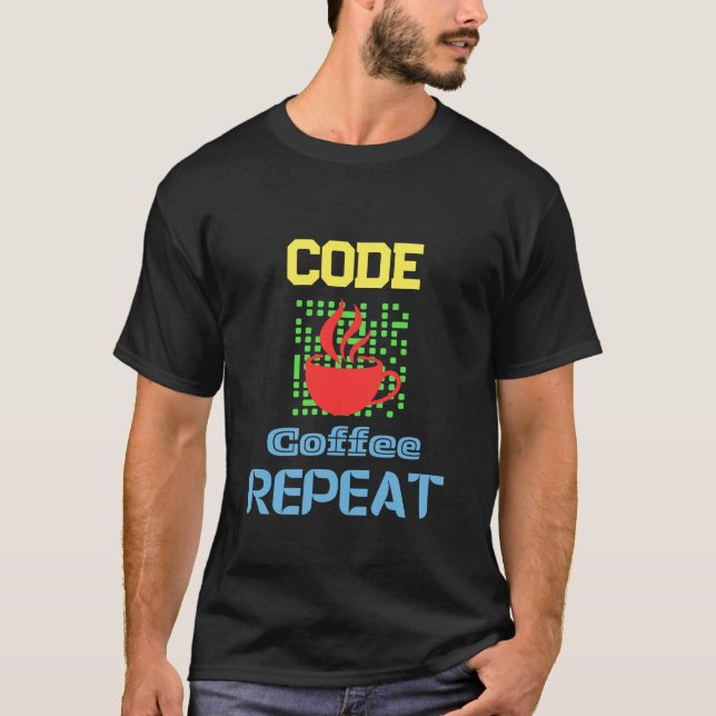 Camiseta tecnologia de codificação do programador de engenh (Frente)
