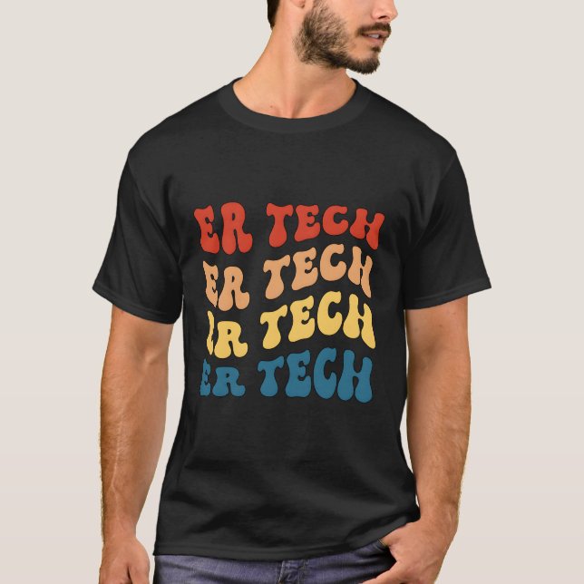 Camiseta Tecnologia De Emergência Er Técnica Er Orgulhosa (Frente)