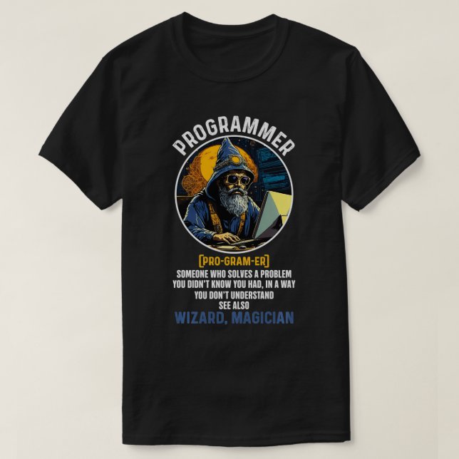 Camiseta Tecnologia de informação de definição de programaç (Frente do Design)
