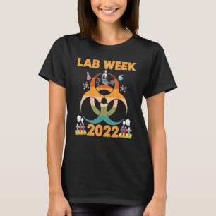 Camiseta Tecnologia de Laboratório Médico Feliz Semana Labo