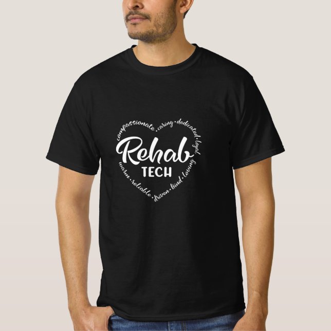 Camiseta Tecnologia de reabilitação, reabilitação e reabili (Frente)