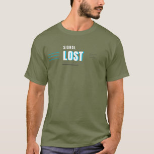 Camiseta Tecnologia de Tipografia Design Sinal Perdido Tech