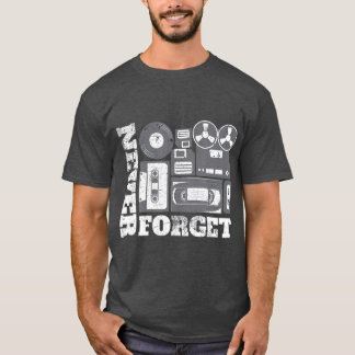 Camiseta Tecnologia de Vintage para Homens Mulheres Nunca s