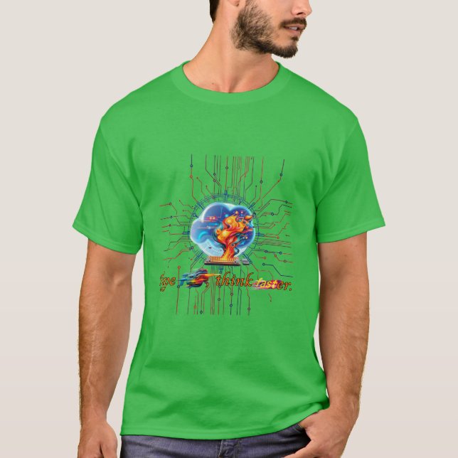 Camiseta Tecnologia:Digite rápido, pense mais rápido. (Frente)