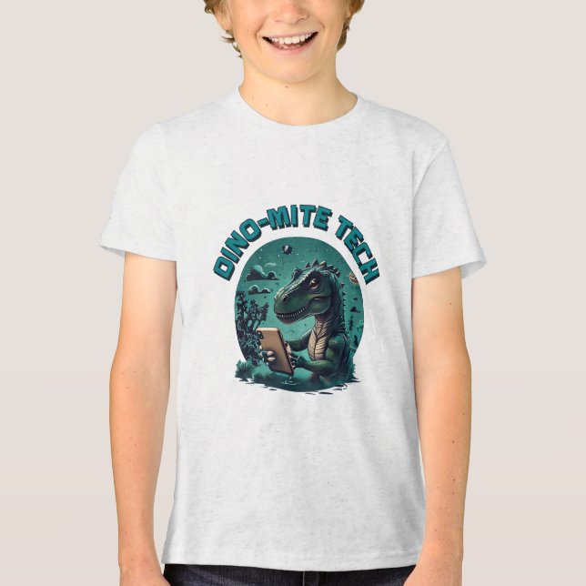 Camiseta Tecnologia Dino-Mite (Frente)