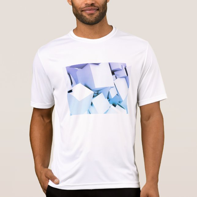 Camiseta Tecnologia do quantum como uma arte abstrata do (Frente)