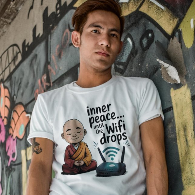 Camiseta Tecnologia Engraçada do Whisperer WiFi - Humor do  (Criador carregado)