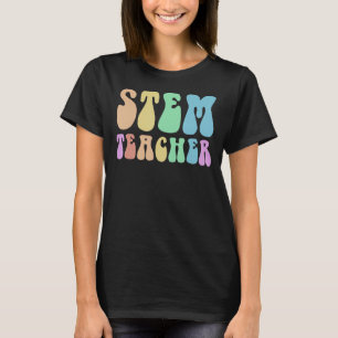 Camiseta Tecnologia Groovy STEM TEACHER Tripulação STEM Squ
