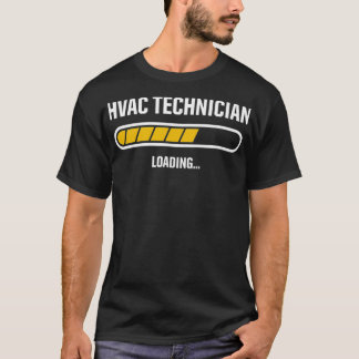 Camiseta Tecnologia HVAC no Treinamento Carregando Técnico