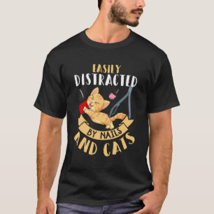 Camiseta Tecnologia Nail Tech Shirt Engraçado Cat Lover Hum