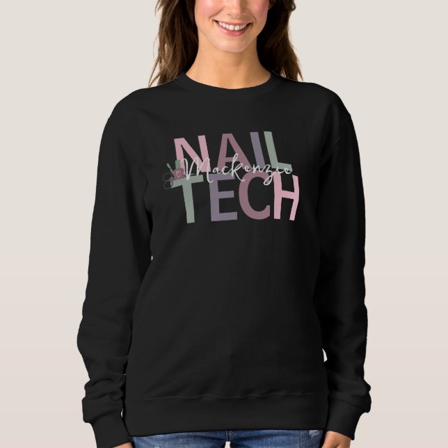Camiseta Tecnologia personalizada de unhas (Frente)