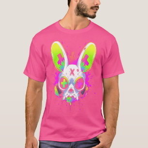 Camiseta Tecnologia Psicodélica Rabbit Rave Edm Punk Grunge