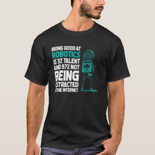 Camiseta Tecnologia Robot Robot do Engenheiro Robótica Dist