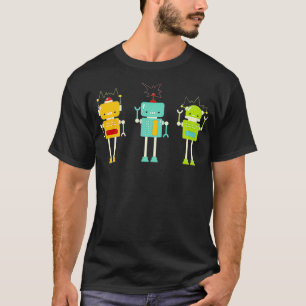 Camiseta Tecnologia Robótica I Robótico I Robôs Colorido