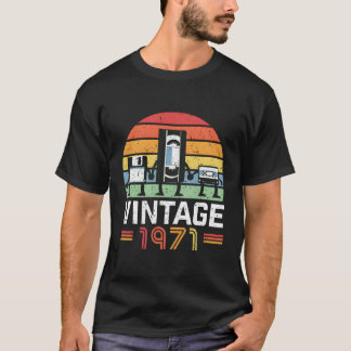 Camiseta Tecnologia Vintage De 1971, Presente Nunca Esquece