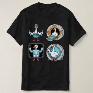 Camiseta Tecnólogo Radiológico Ganso Bobo, Raio-X Engraçado