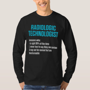 Camiseta Tecnólogo Radiológico Trabalho em Radiologia