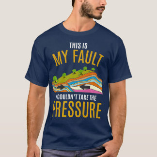 Camiseta Tectônico Plates Modelo Terremoto Desculpe Geologi
