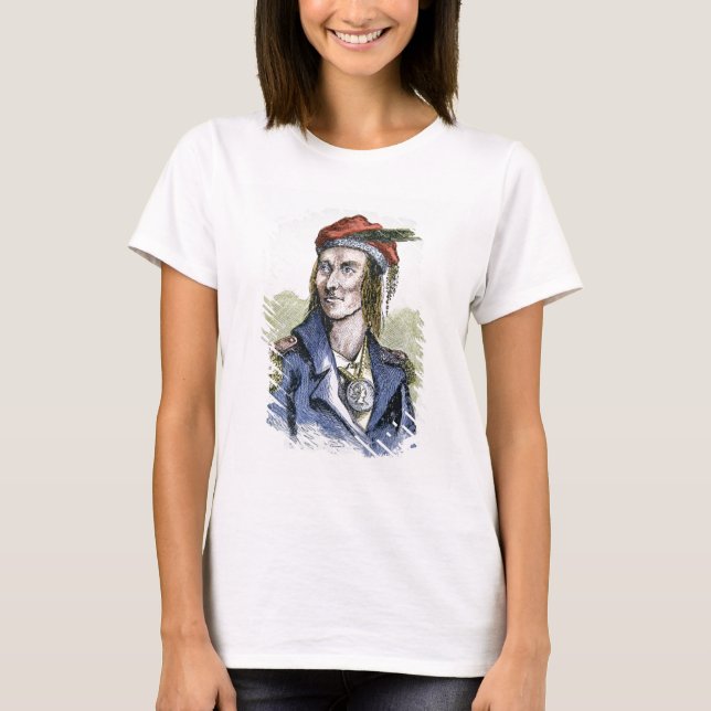 Camiseta Tecumseh (1768-1813) (gravação colorida) (Frente)