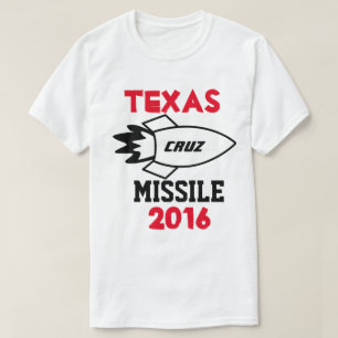 Camiseta Ted Cruz para o presidente 2016. Míssil de
