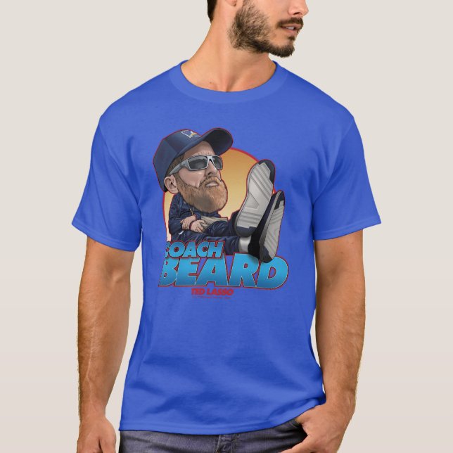 Camiseta Ted Lasso | Barba de Treinador Bobblehead (Frente)