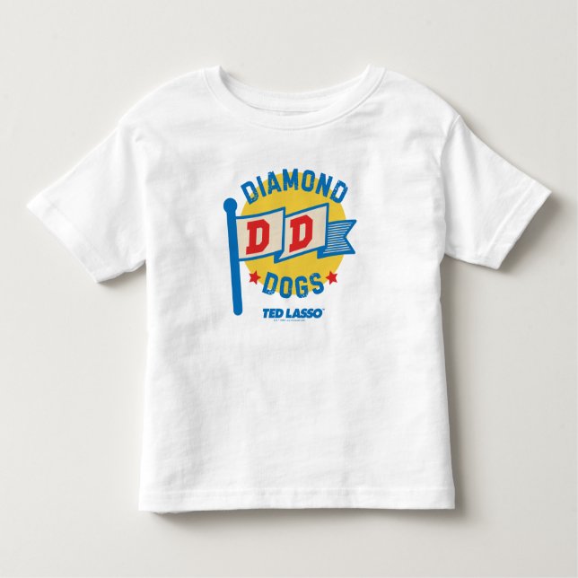Camiseta Ted Lasso | Gráfico da Pensão de Cães Diamantes (Frente)