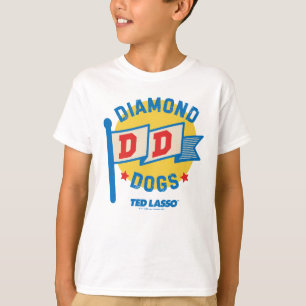 Camiseta Ted Lasso Gráfico da Pensão de Cães Diamantes