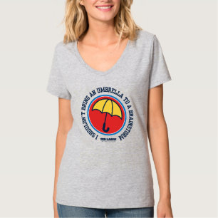Camiseta Ted Lasso   Não deve trazer guarda-chuva para a te