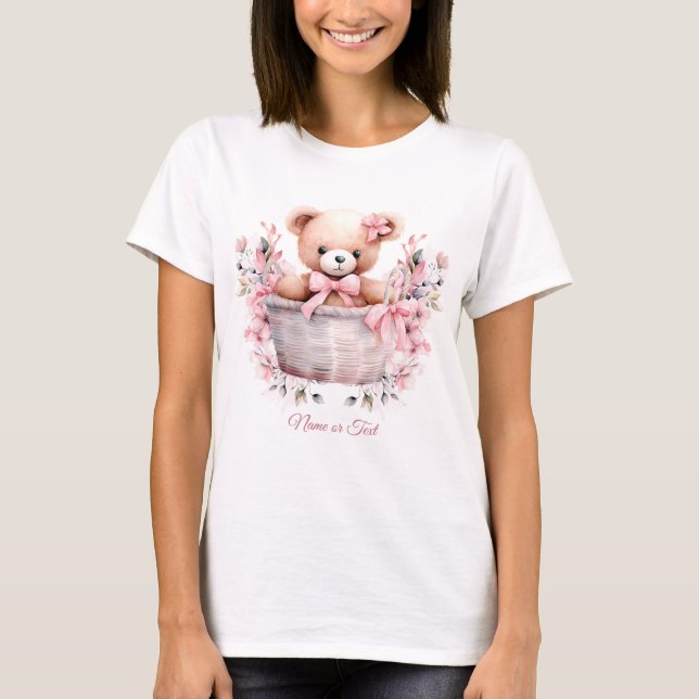 Camiseta Teddy Bear Baby Girl Flowant (Frente)