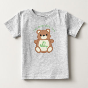 Camiseta Teddy Bear Big Sister Irmão