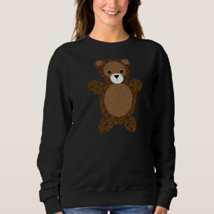 Camiseta Teddy Bear Brown Damask