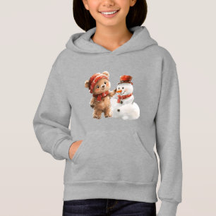 Camiseta Teddy Bear e Snowman