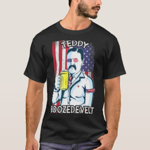 Camiseta Teddy Boozedevelt - Homens do 4 de Julho Theodore