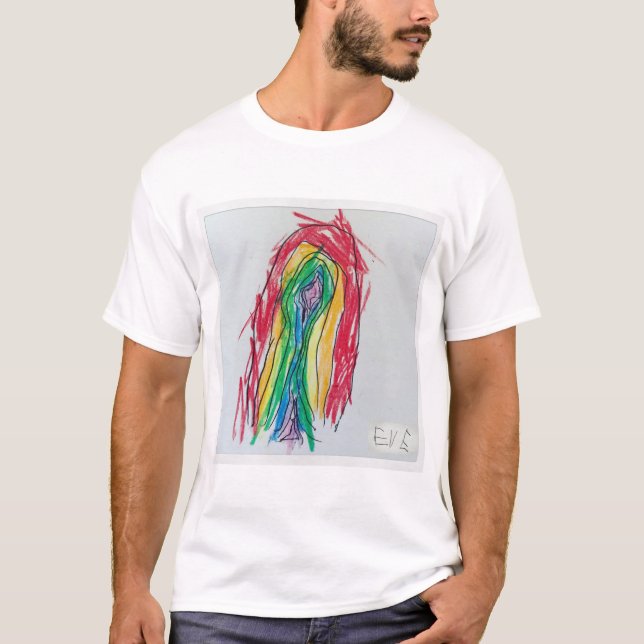 Camiseta Tee 2 do arco-íris de Eve (Frente)