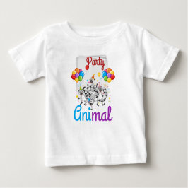 Camiseta Tee Animal de Primeira Festa do Bebê