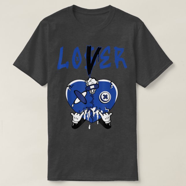 Camiseta Tee Azul Racio 5 Para Corresponder Perdedor Lover  (Frente do Design)
