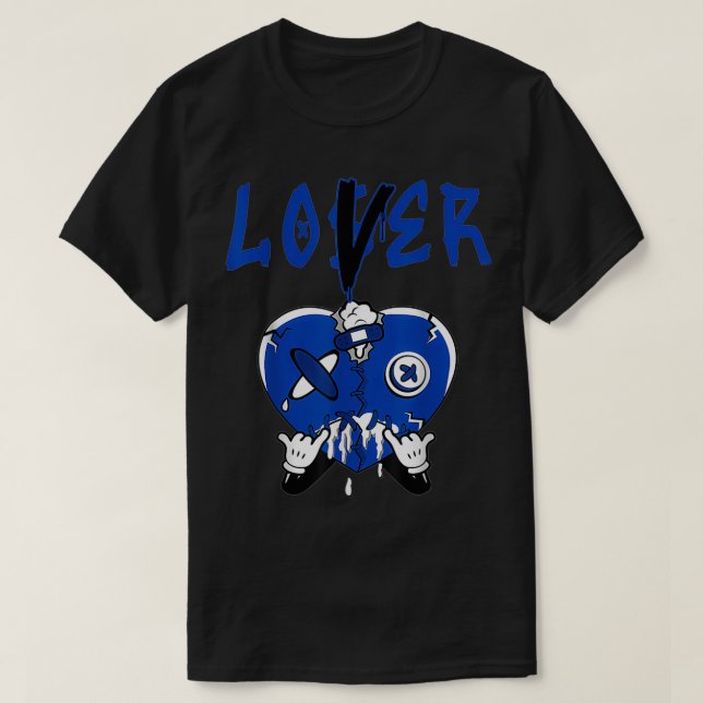 Camiseta Tee Azul Racio 5 Para Corresponder Perdedor Lover  (Frente do Design)